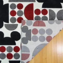 Disney Mickey Mouse Encore 7'10"x10' Indoor Spheres Area Rug Red/Black/Gray -Disney GUEST 1d3745ab f0bc 4ea5 b48e b8ea8f4576f0