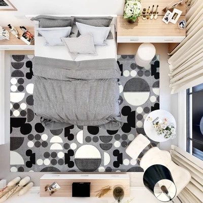 Disney Mickey Mouse Encore 7'10"x10' Indoor Area Rug Gray 1 Disney Mickey Mouse Encore 7'10"x10' Indoor Area Rug Gray