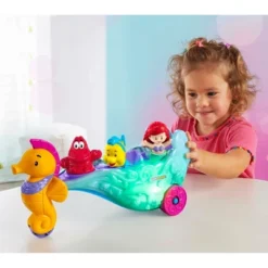 Disney Princess Little People Ariel’s Light-Up Sea Carriage Musical Vehicle -Disney GUEST aa22ec64 507f 48c8 8693 14e8ade8ff82