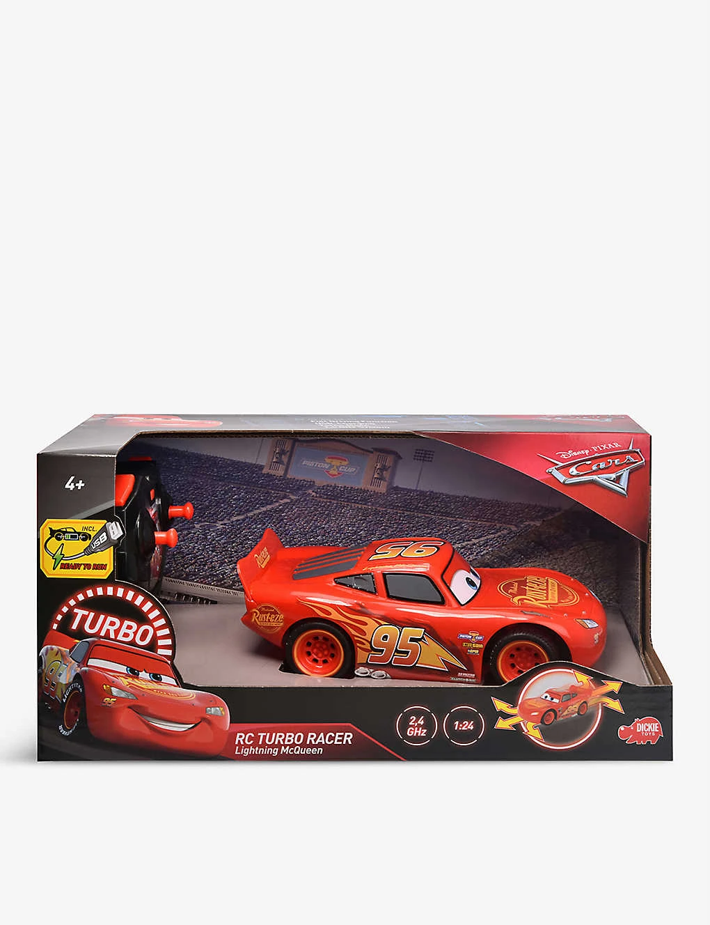 Disney Turbo Racer Lightning Mcqueen RC Toy Car 28cm 1 Disney Turbo Racer Lightning Mcqueen RC Toy Car 28cm