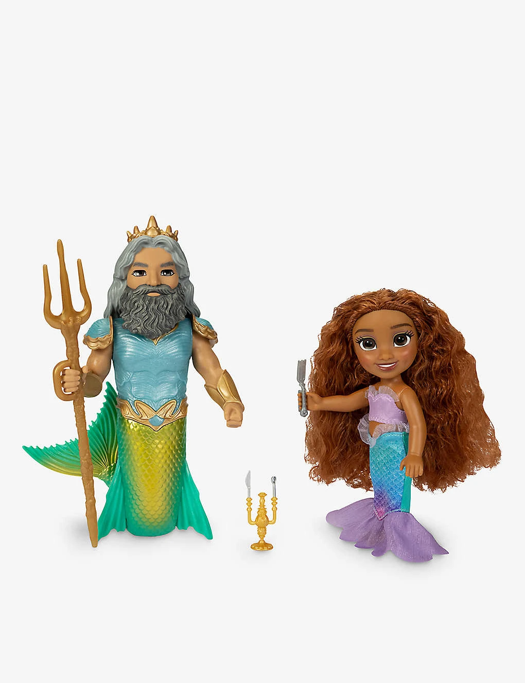 Disney Princess The Little Mermaid Ariel And King Triton Doll Set 2 Disney Princess The Little Mermaid Ariel And King Triton Doll Set - Image 2